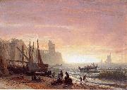 Albert Bierstadt The_Fishing_Fleet USA oil painting artist